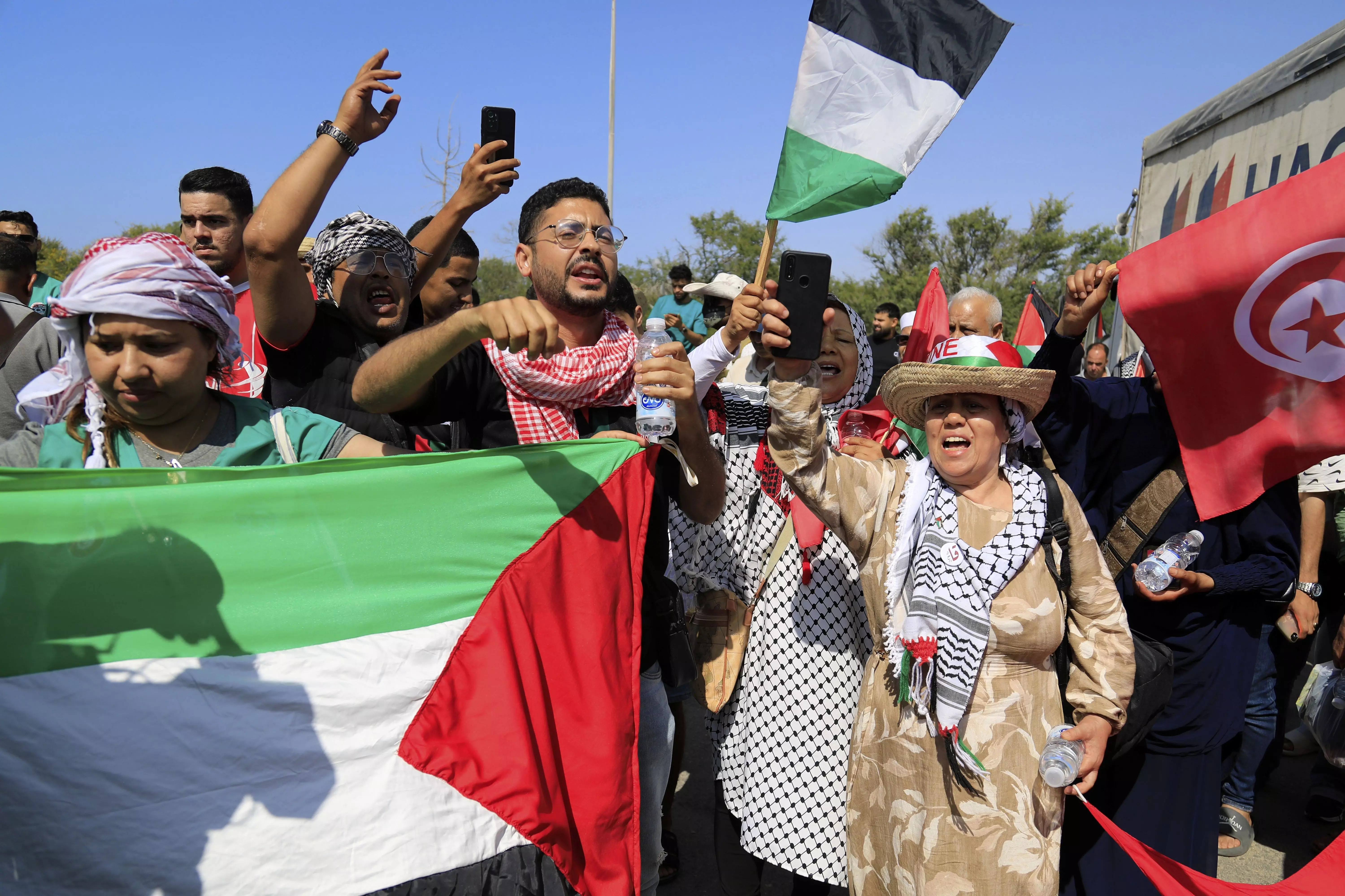 Convoy Arrives In Libya En Route To Gaza To Challenge Israels Blockade On Humanitarian Aid