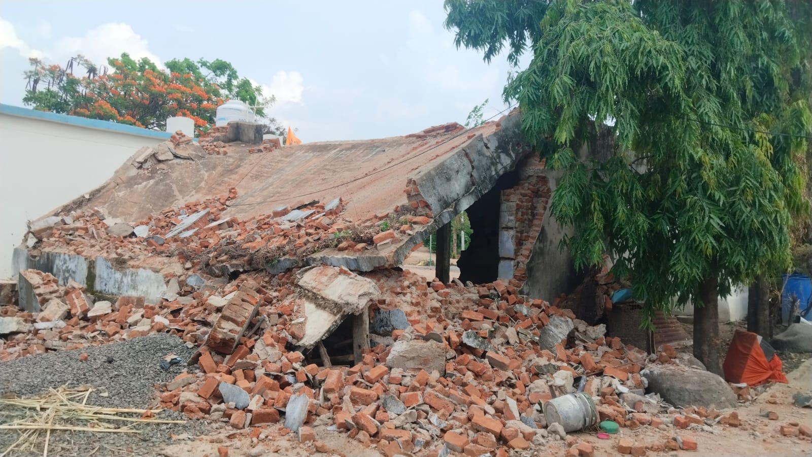 Nirmal Officials Dismantle Dangerous School Buildings for Safety