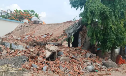 Risky School Buildings In Nirmal Razed Risky School Buildings In Nirmal Razed