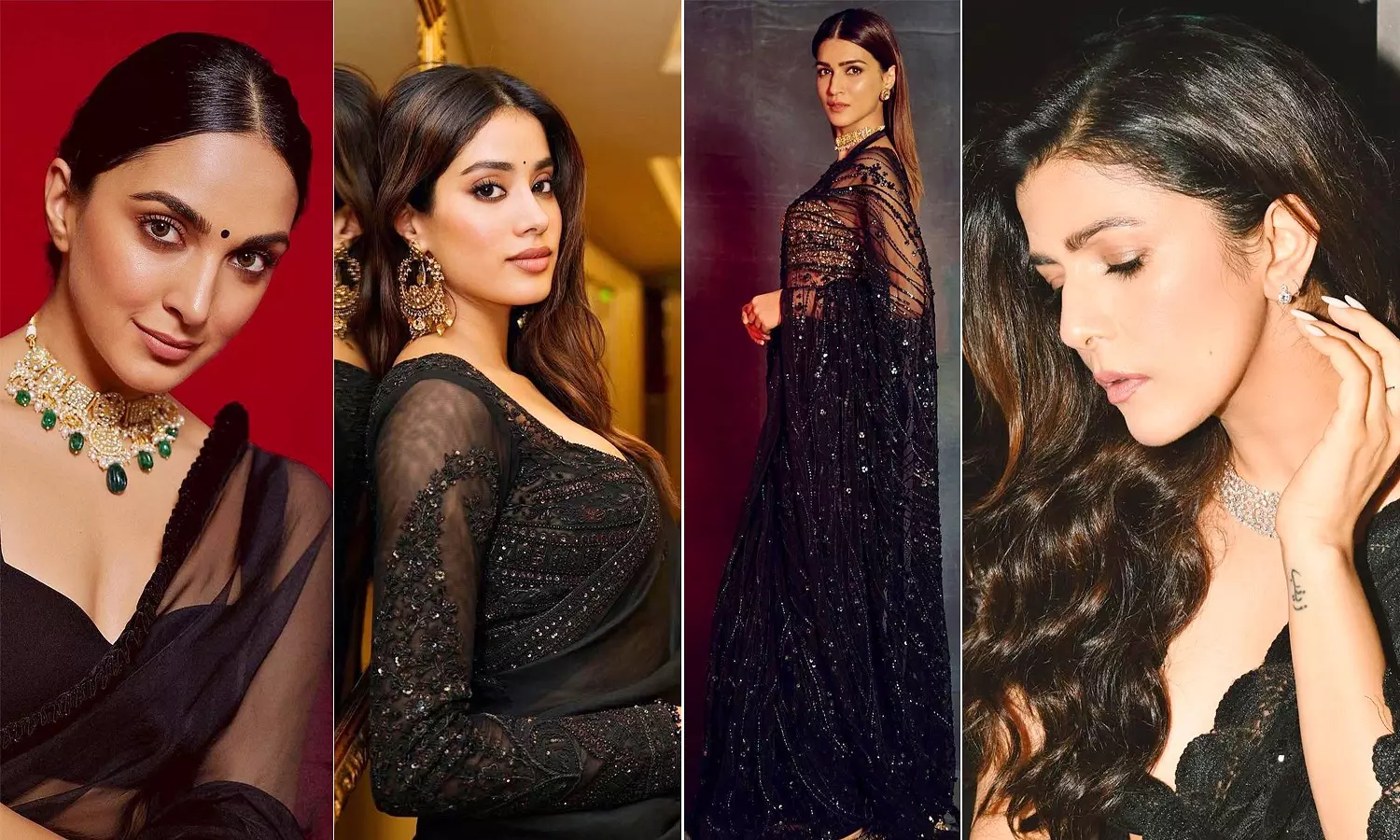 Kriti Sanon, Nimrat to Kiara: TOP 5 Actresses Elevating Saree Game in Black Drapes