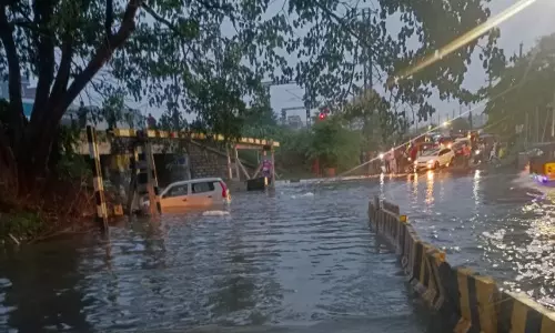 West Hyderabad Flooded After Heavy Rains