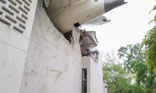 Photos: PM Modi visit to the plane crash site in Ahemedabad