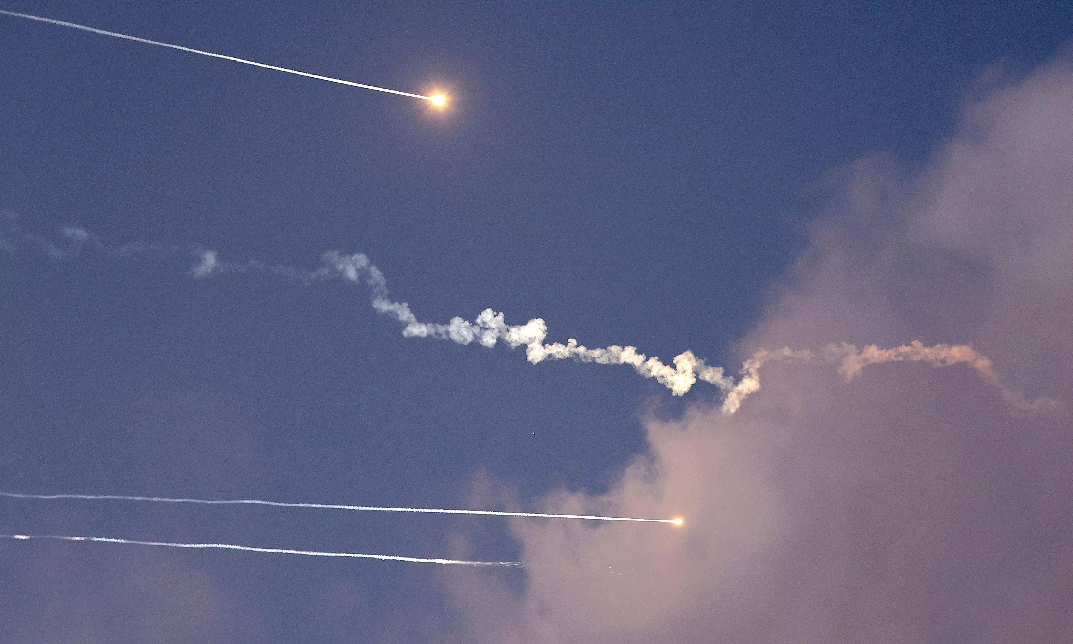 US Helps Israel Shoot Down Iranian Missiles