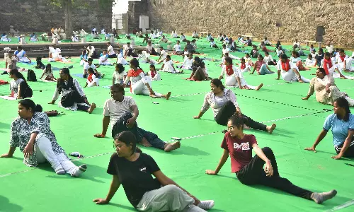 Kondapalli Fort Displays Essence Of Yoga Amid Natural Beauty