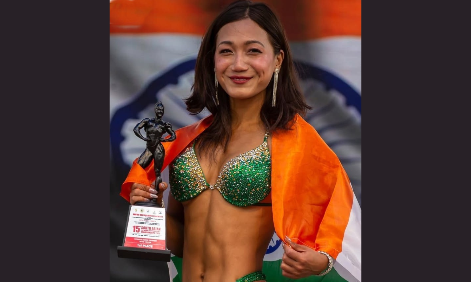 Arunachal's Hillang Yajik Wins Gold, Silver at South Asian Bodybuilding
