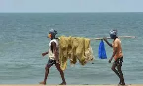 Fishermen Venture Into Sea Along AP Coastline
