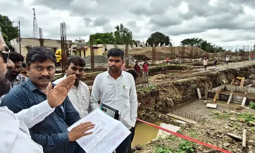 Karnataka: Minister Eshwar Khandre Inspects Govt Hospital Construction in Bhalki