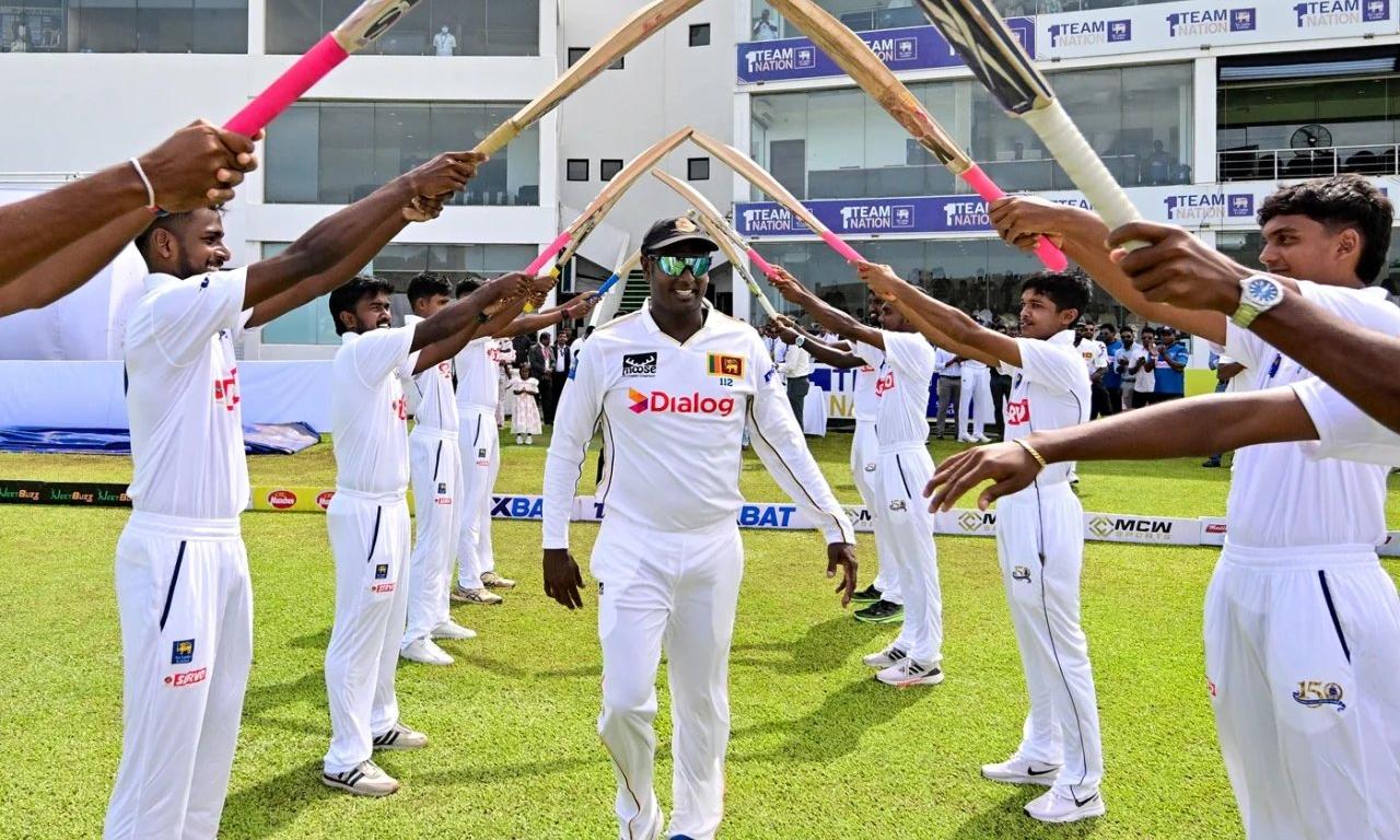 Mathews Honored in Final Test Match