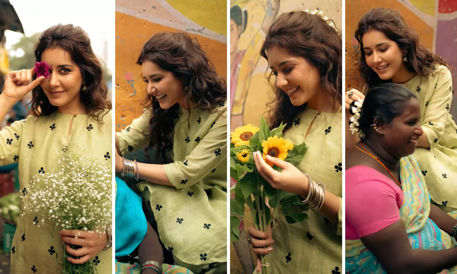 Raashii Khanna Walks Through Mumbai Streets, Embraces the City’s Spirit With Locals