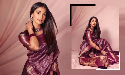 Pooja Hegde Brings Charm To Kanjivaram Saree