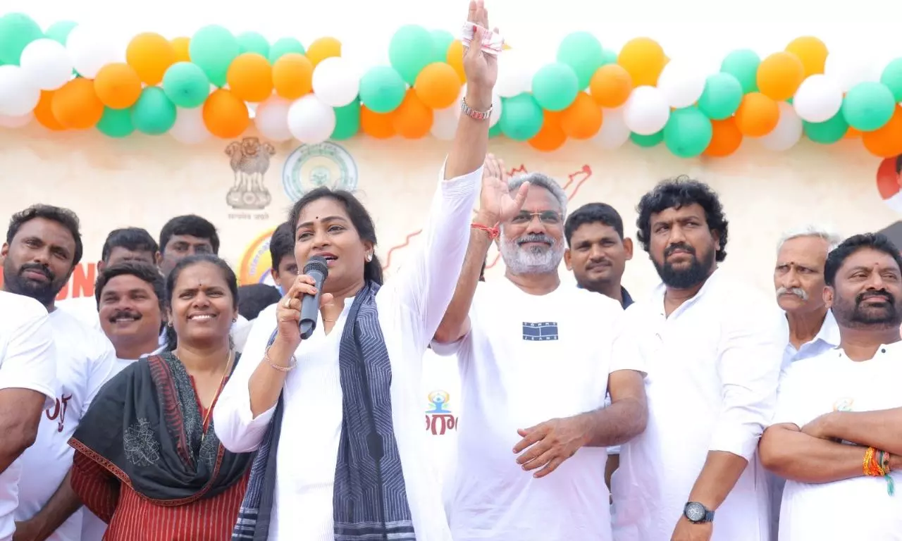 Ahead of IYD, 2K Participate in Yoga at Revu Polavaram Beach