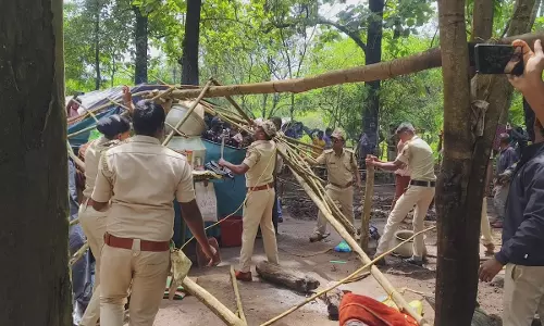 Tribal Encroachment in Nagarahole: New Sheds Demolished