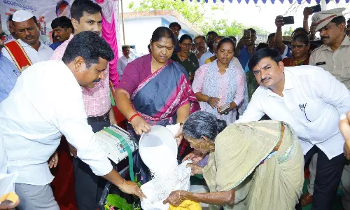 Festive Vibe As Fine Rice Distributed at Ration Shops