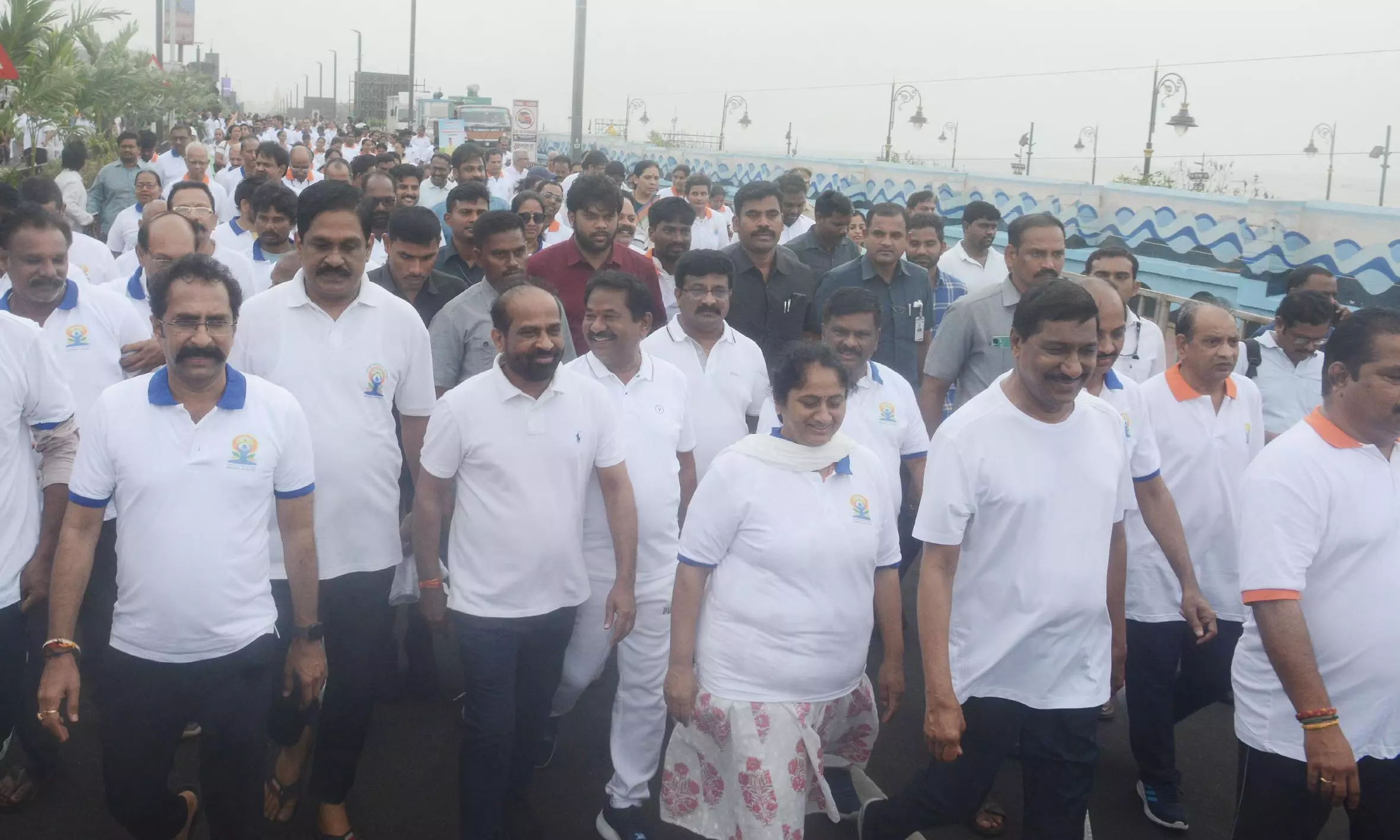 Ministers Lead A Walkathon Ahead Of IYD, Urging Mass Participation Ministers Lead A Walkathon Ahead Of IYD, Urging Mass Participation