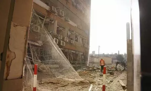 Israeli Hospital Heavily Damaged