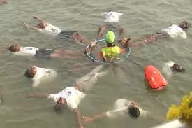 Mangaluru Hosts Unique Jala yoga Event In Swimming Pool