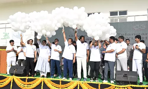 Telangana Guv, Union, State Ministers Attend Yoga Day Celebrations