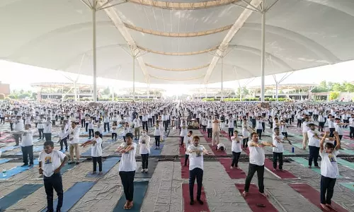 3400 Divyangjan Takes Part In International Yoga Day at Hyderabad’s Kanha Wellness Centre