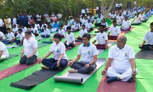 Yoga Day Celebrated At KBR Park