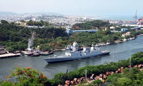 INS Nilgiri Joins Eastern Naval Command In Vizag