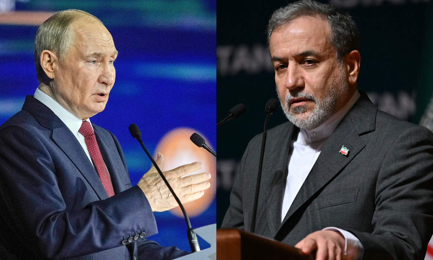 Putin and Iranian FM Discuss US Strikes and Seeking Assistance