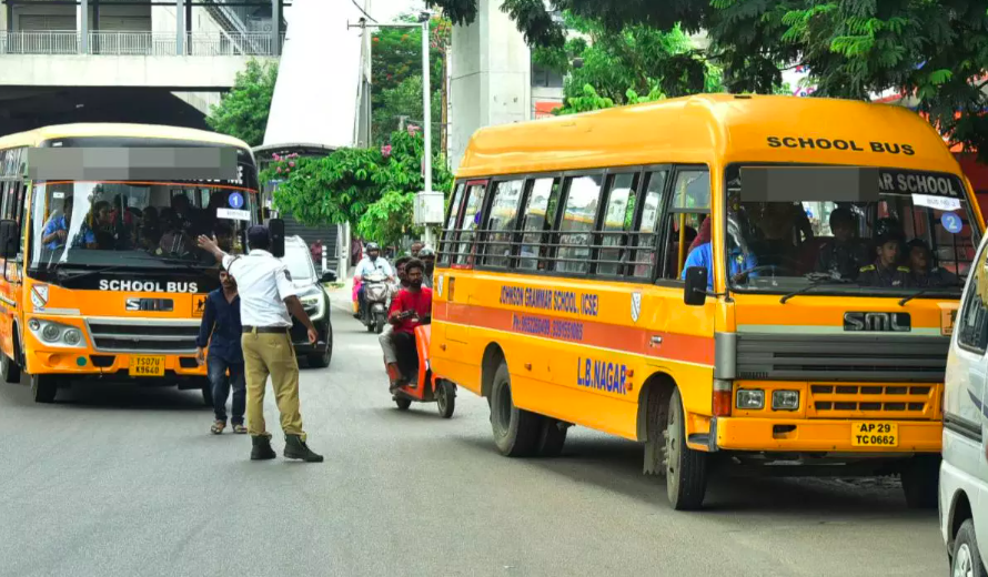 Parents Worry Over Unfit School Buses in Warangal and Karimnagar