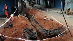 Digging By GVMC For Underground Drainage Raising Concerns