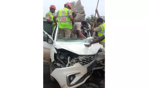 Two AP Cops Killed In Road Accident In Kodad