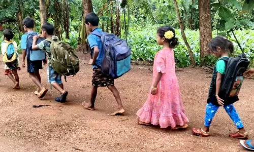 Anakapalles Tribal Children Walk Miles For Education