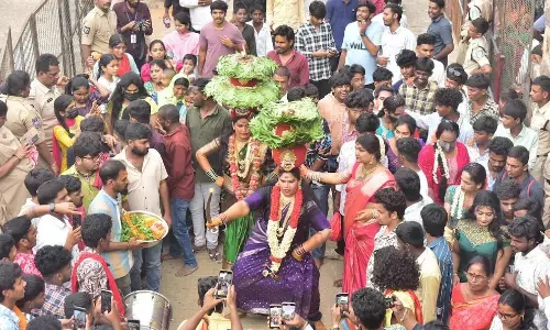Bonalu Begins At Golconda Fort Bonalu Begins At Golconda Fort
