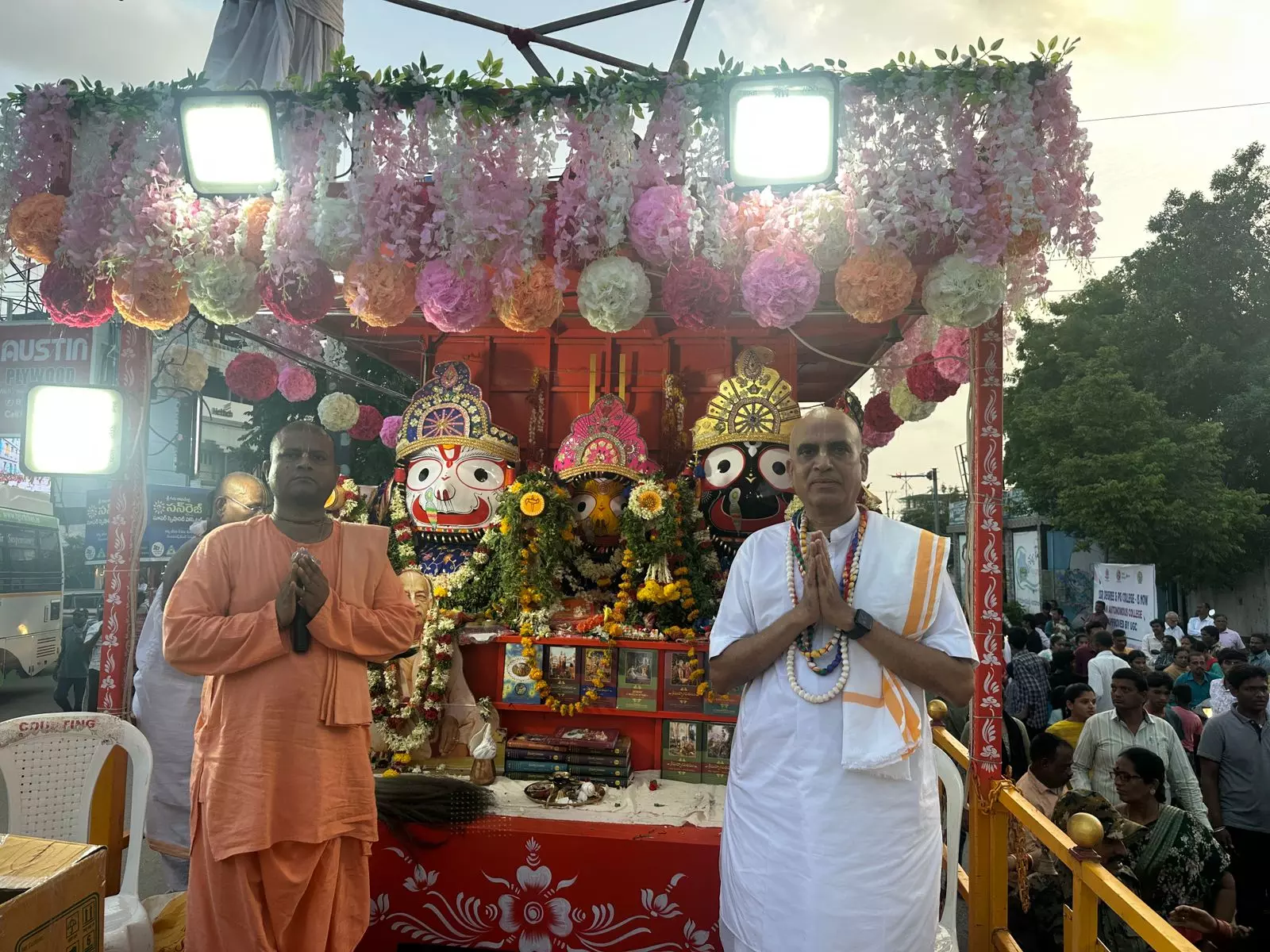 Iskcon Rath Yatra Held in Nizamabad