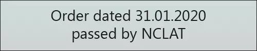 Order dated 31.01.2020 passed by NCLAT
