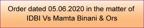 Order dated 05.06.2020 passed by the NCLAT