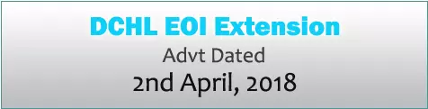 DCHL EOI Extension Advt Dated 2nd April, 2018