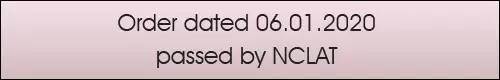 Order dated 06.01.2020 passed by NCLAT