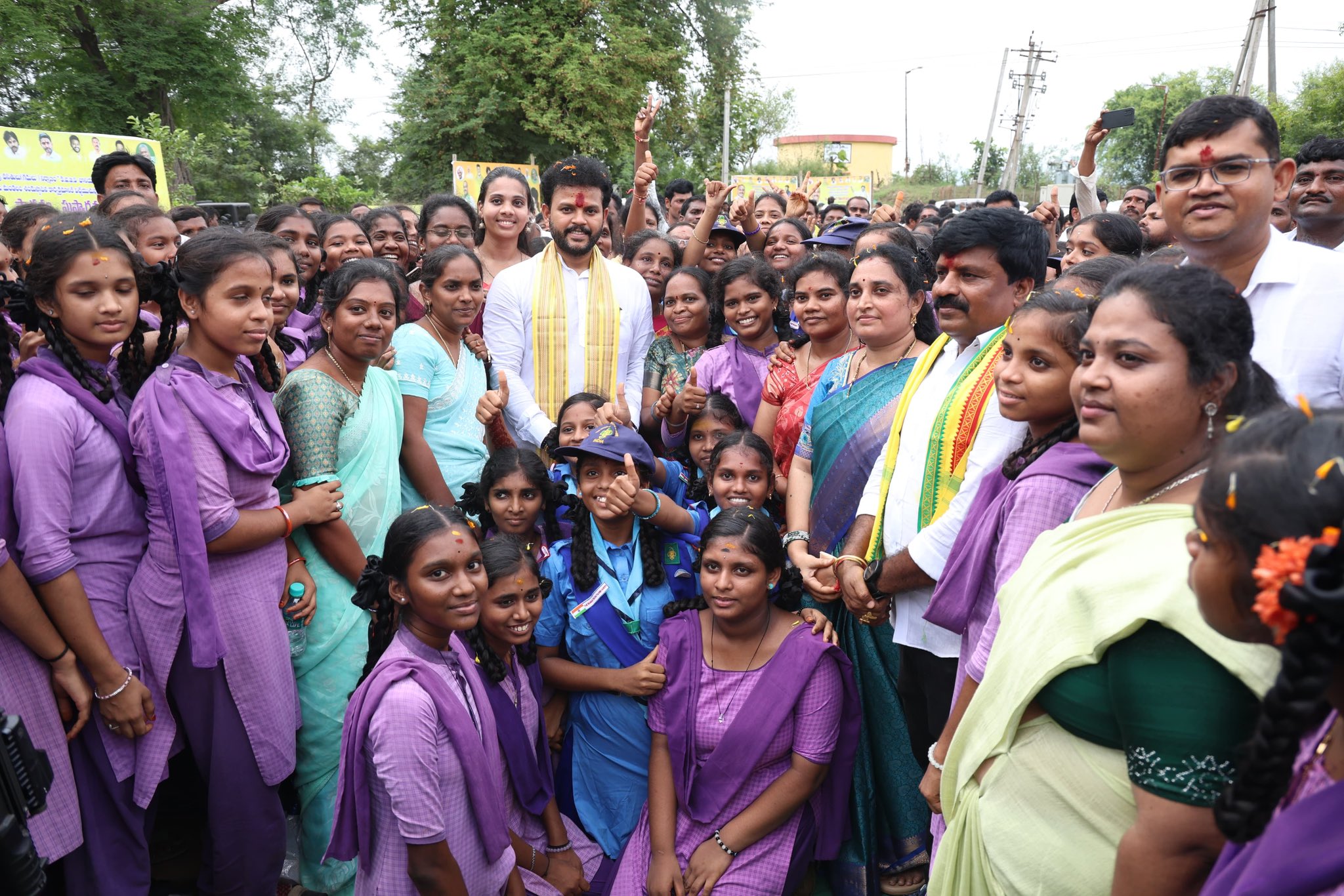 Rammohan Naidu Launches Water, Education and Animal Husbandry Projects