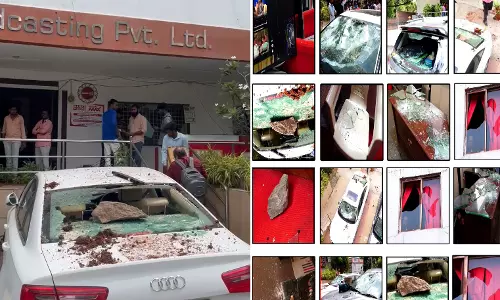 BRS Attacks Mahaa TV Channel