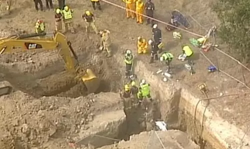 2 Dead, 5 Feared Trapped in Bharatpur Trench Collapse