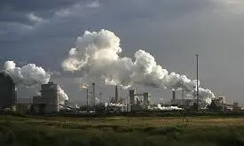 Factories Spew Harmful Gases in Darkness of Night