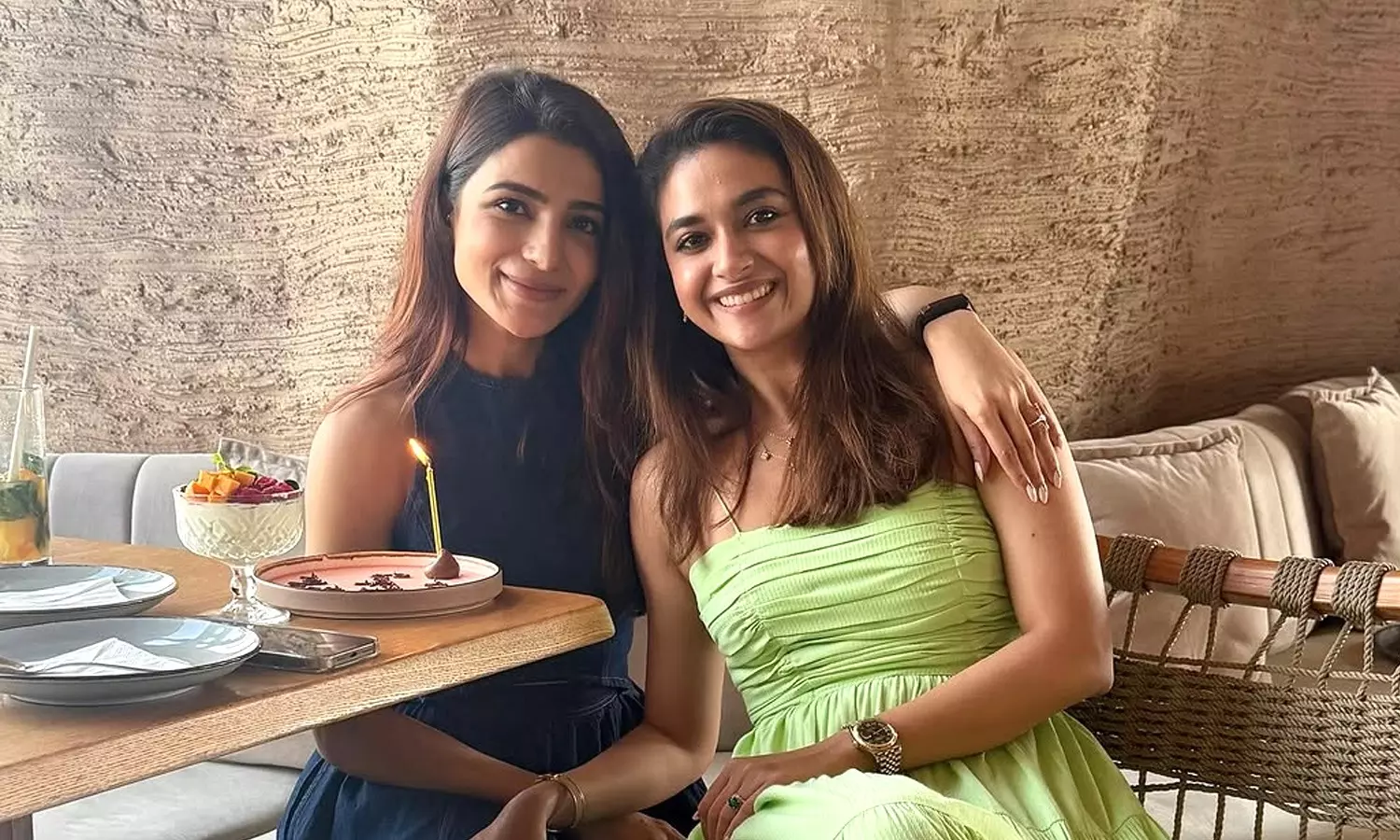 Keerthy Suresh Has Lunch Date With Samantha