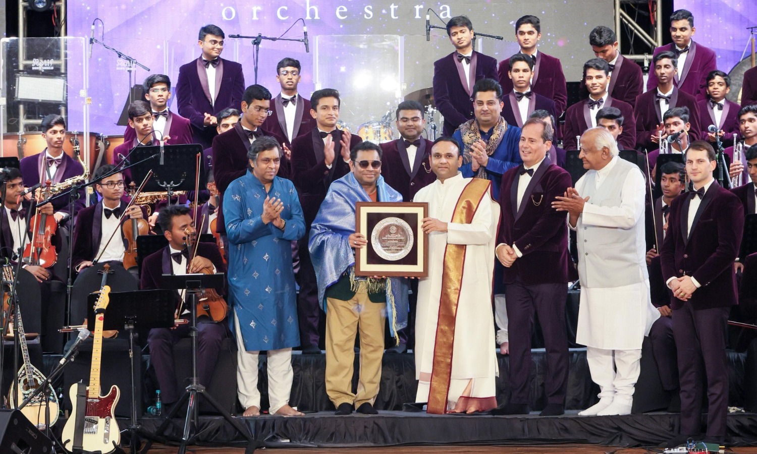 A. R. Rahman Attends Sai Symphony Orchestra Performance