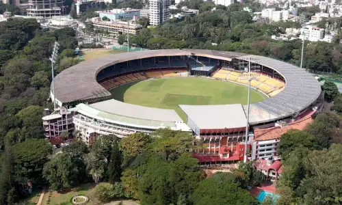 Power Cut at Bengaluru’s Chinnaswamy Stadium Over Fire Safety Lapses Power Cut at Bengaluru’s Chinnaswamy Stadium Over Fire Safety Lapses