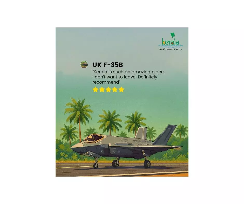 UK’s Stranded F-35 Jet in Kerala Becomes Tourism Hook
