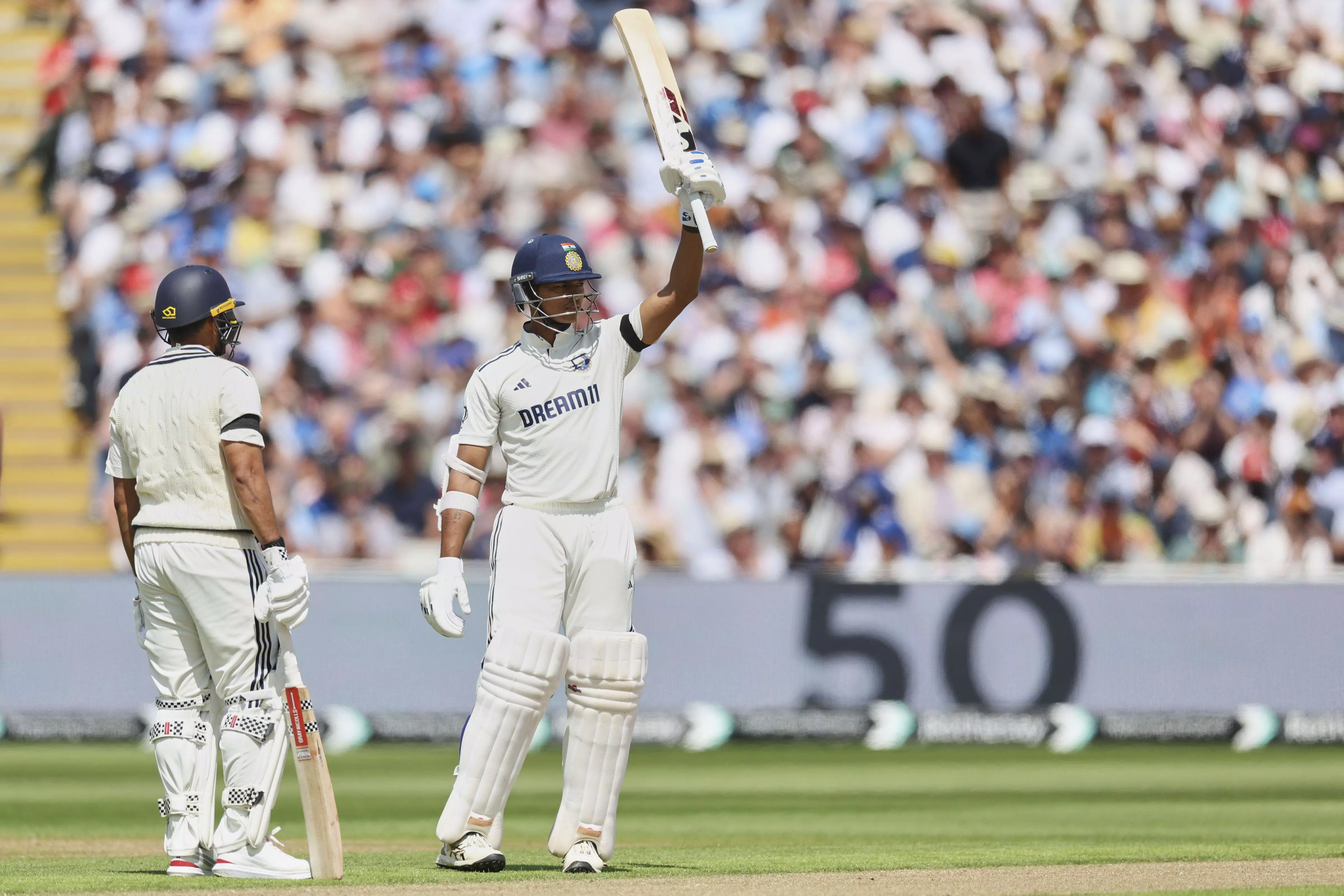 Second Test: Jaiswals Fifty Takes India to 98/2 at Lunch on Day 1