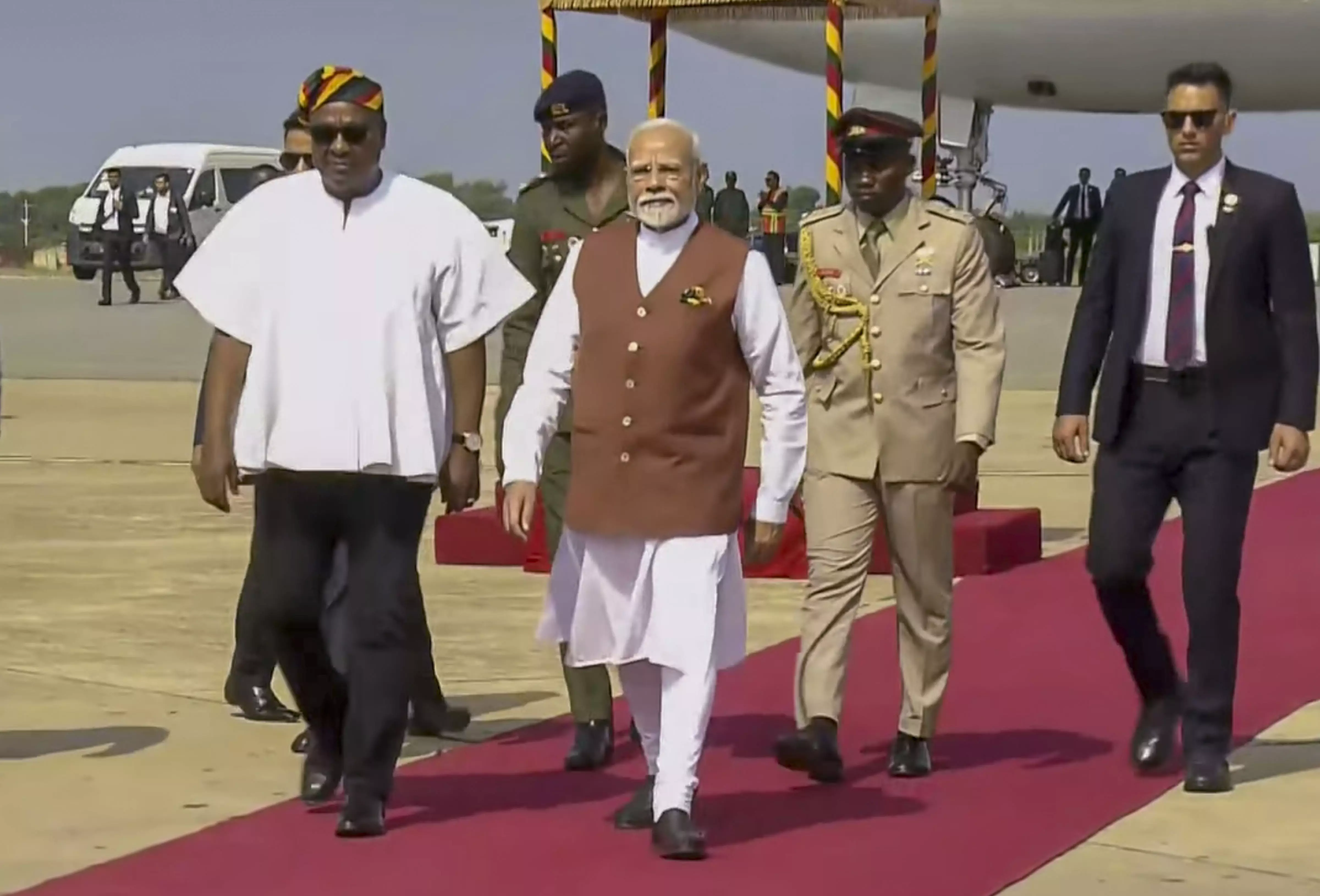 PM Modi Arrives in Ghana on First Leg of Five-Nation Tour