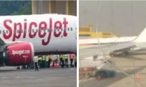SpiceJet Window Frame Dislodges Mid-Air on Goa–Pune Flight SpiceJet Window Frame Dislodges Mid-Air on Goa–Pune Flight