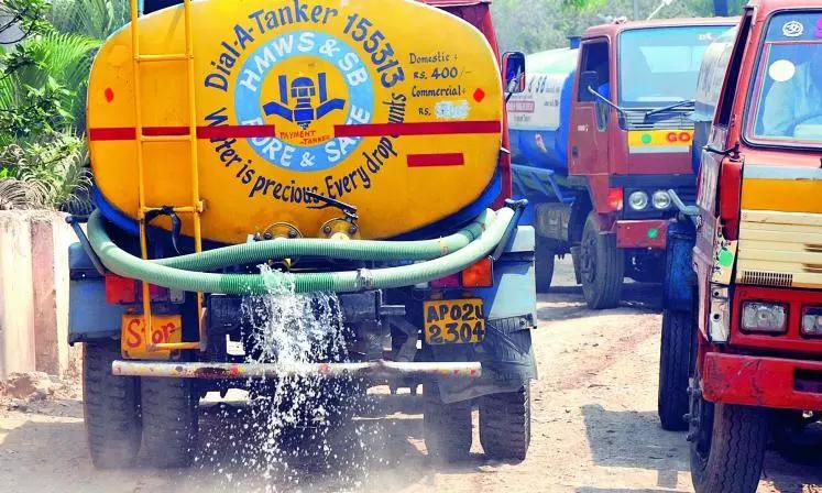 Water Tanker Bookings Hit Record 3.36 Lakh in May Across Hyderabad