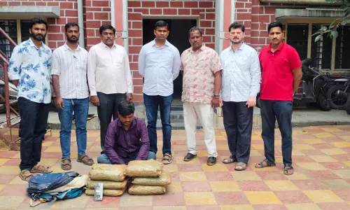 Man Held For Hiding Ganja In Pooja Room In Dhoolpet