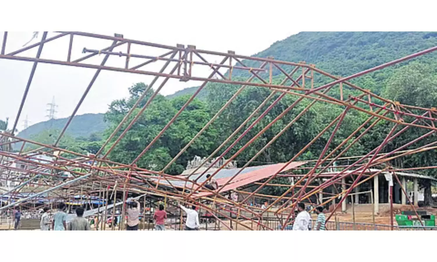 Shed Collapses At Simhachalam Temple