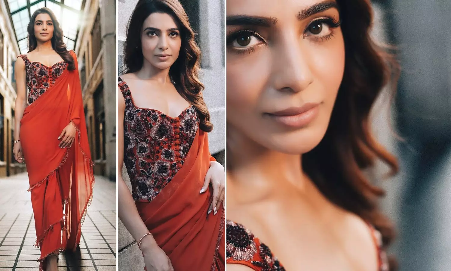 Samantha Raises The Bar In Graceful Orange Outfit